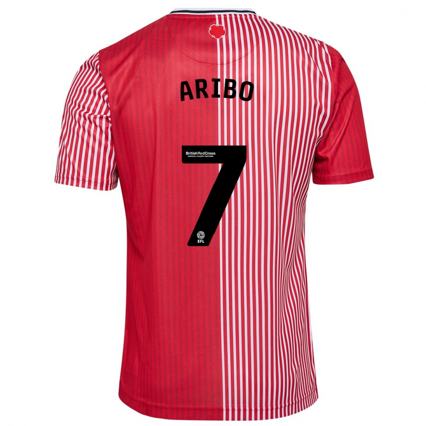 Hombre Fútbol Camiseta Joe Aribo #7 Rojo 1ª Equipación 2023/24 México