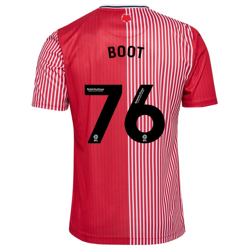 Hombre Fútbol Camiseta Nathanael Boot #76 Rojo 1ª Equipación 2023/24 México