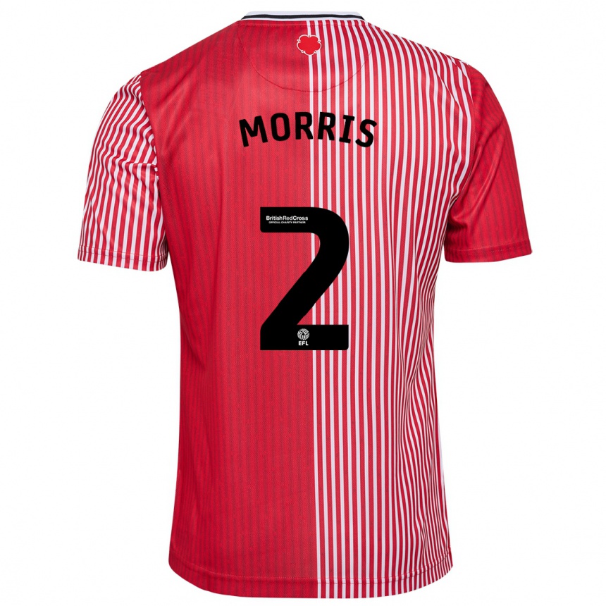 Hombre Fútbol Camiseta Ella Morris #2 Rojo 1ª Equipación 2023/24 México