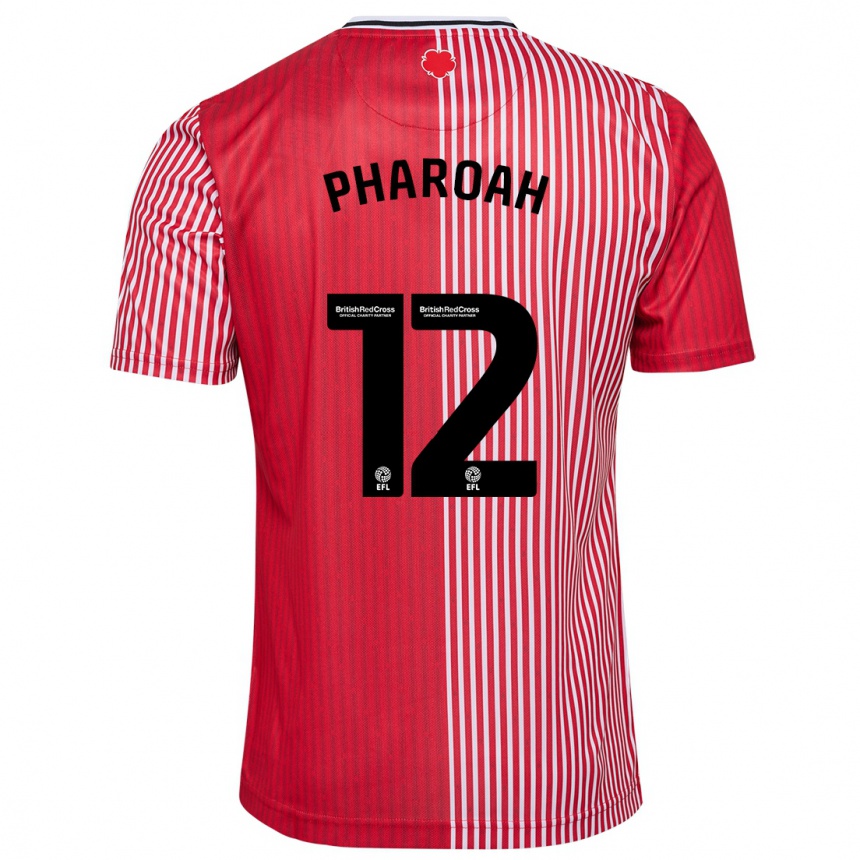 Hombre Fútbol Camiseta Sophia Pharoah #12 Rojo 1ª Equipación 2023/24 México