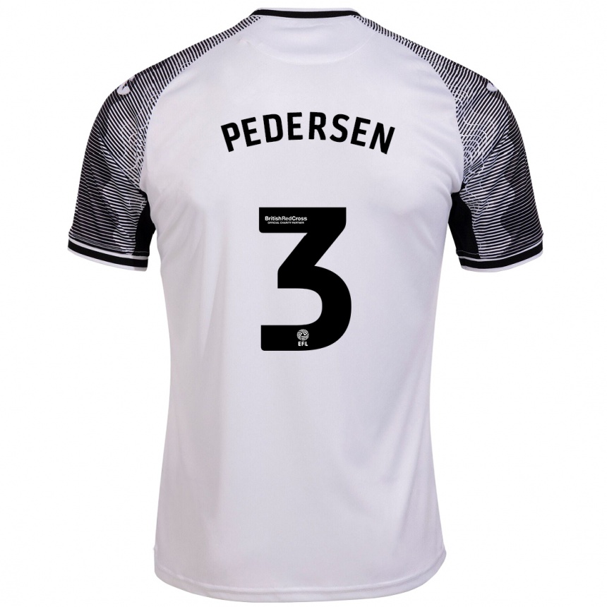 Hombre Fútbol Camiseta Kristian Pedersen #3 Blanco 1ª Equipación 2023/24 México