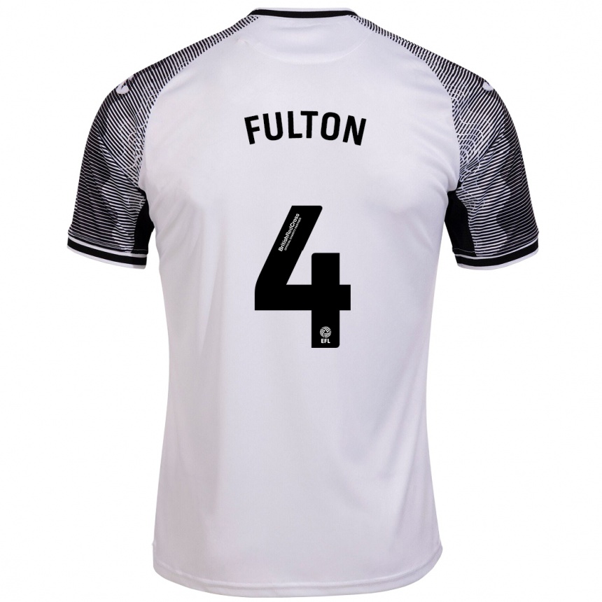 Hombre Fútbol Camiseta Jay Fulton #4 Blanco 1ª Equipación 2023/24 México