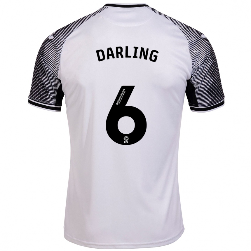 Hombre Fútbol Camiseta Harry Darling #6 Blanco 1ª Equipación 2023/24 México