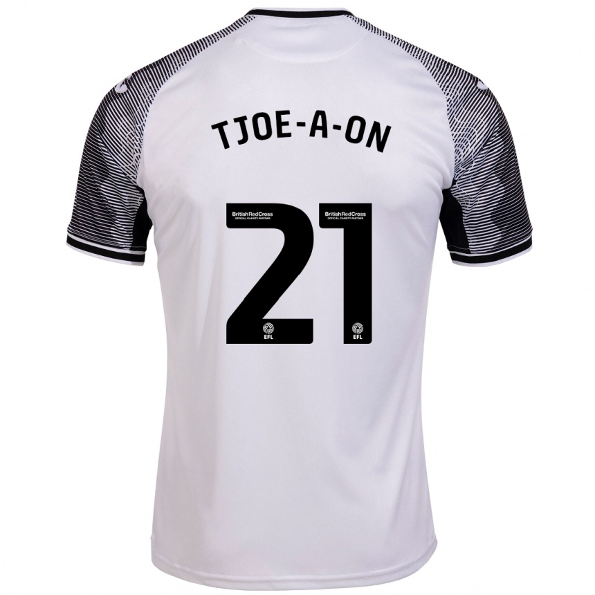 Hombre Fútbol Camiseta Nathan Tjoe-A-On #21 Blanco 1ª Equipación 2023/24 México