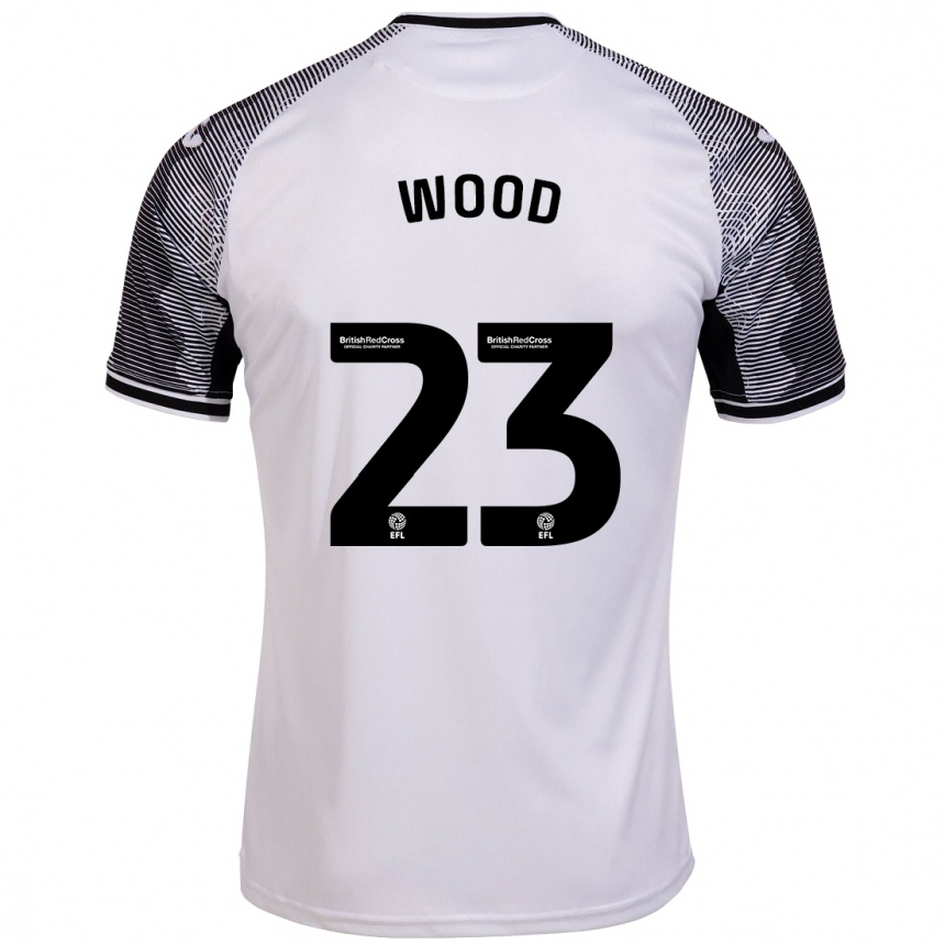 Hombre Fútbol Camiseta Nathan Wood #23 Blanco 1ª Equipación 2023/24 México