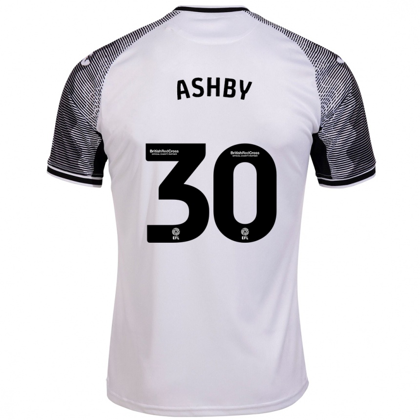 Hombre Fútbol Camiseta Harrison Ashby #30 Blanco 1ª Equipación 2023/24 México