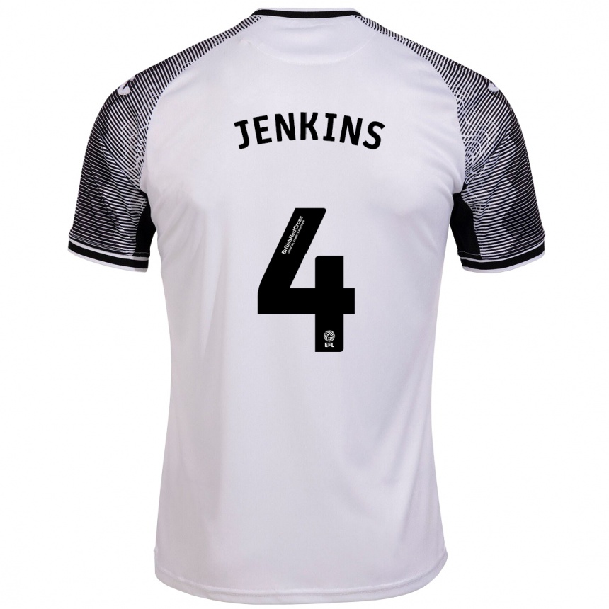 Hombre Fútbol Camiseta Shaunna Jenkins #4 Blanco 1ª Equipación 2023/24 México