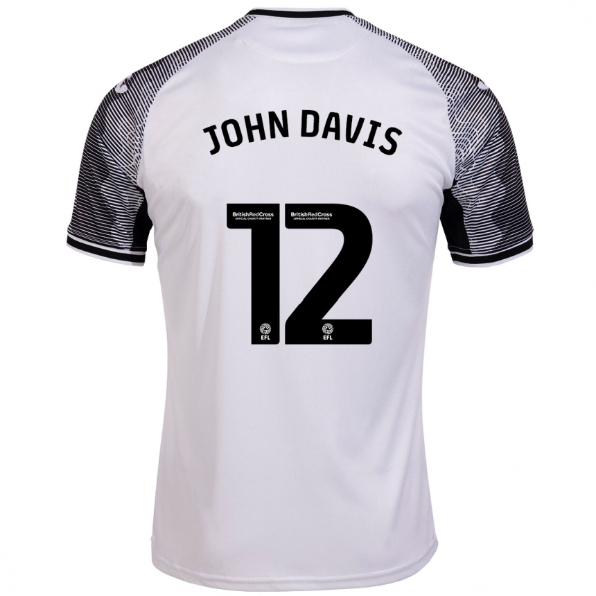 Hombre Fútbol Camiseta Stacey John-Davis #12 Blanco 1ª Equipación 2023/24 México