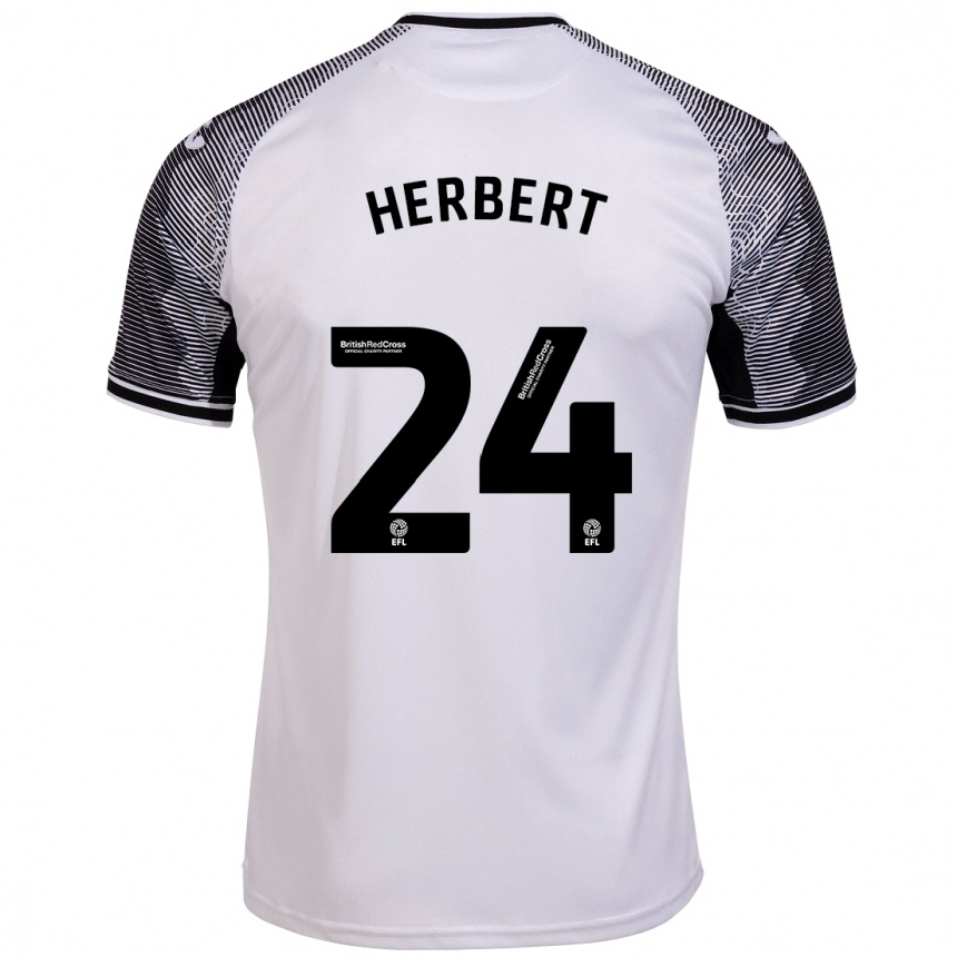 Hombre Fútbol Camiseta Chelsea Herbert #24 Blanco 1ª Equipación 2023/24 México