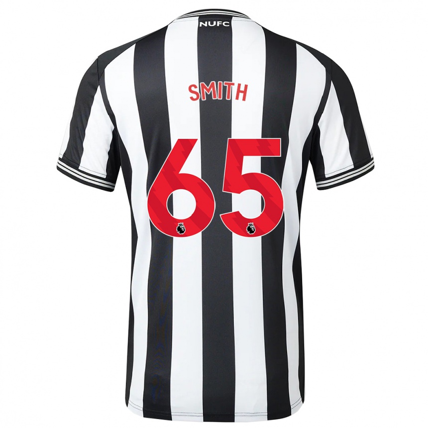 Hombre Fútbol Camiseta Jude Smith #65 Blanco Negro 1ª Equipación 2023/24 México