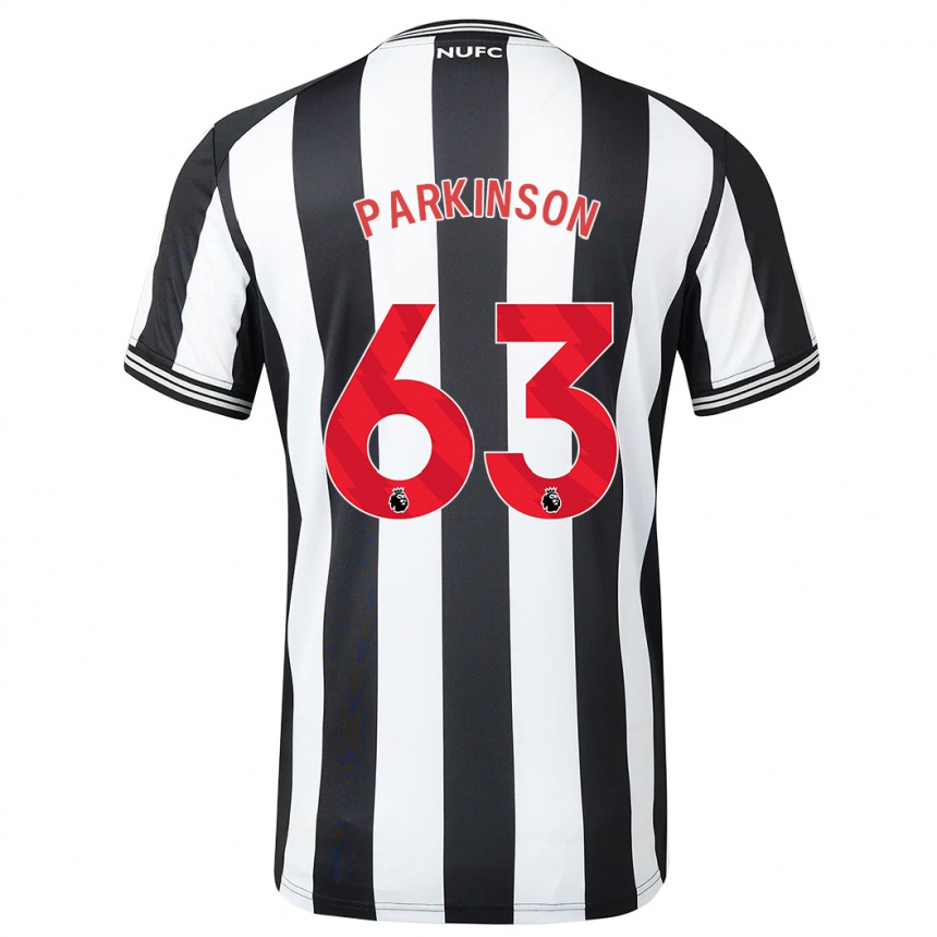 Hombre Fútbol Camiseta Ben Parkinson #63 Blanco Negro 1ª Equipación 2023/24 México