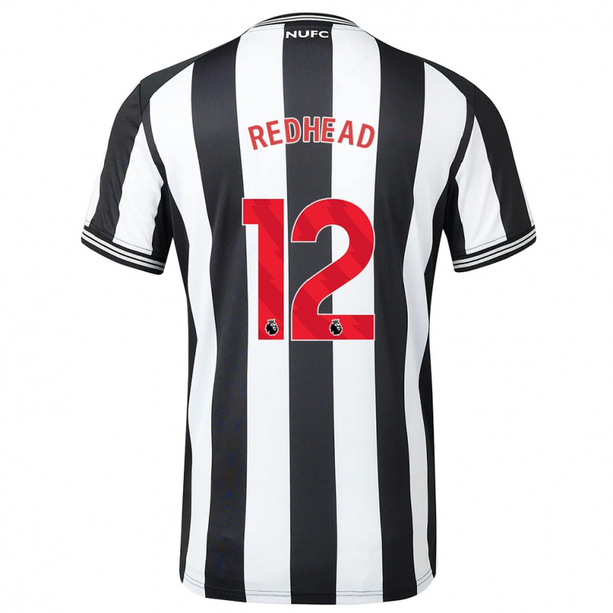 Hombre Fútbol Camiseta Cara Milne-Redhead #12 Blanco Negro 1ª Equipación 2023/24 México