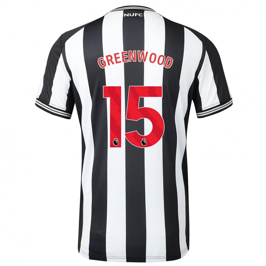 Hombre Fútbol Camiseta Hannah Greenwood #15 Blanco Negro 1ª Equipación 2023/24 México