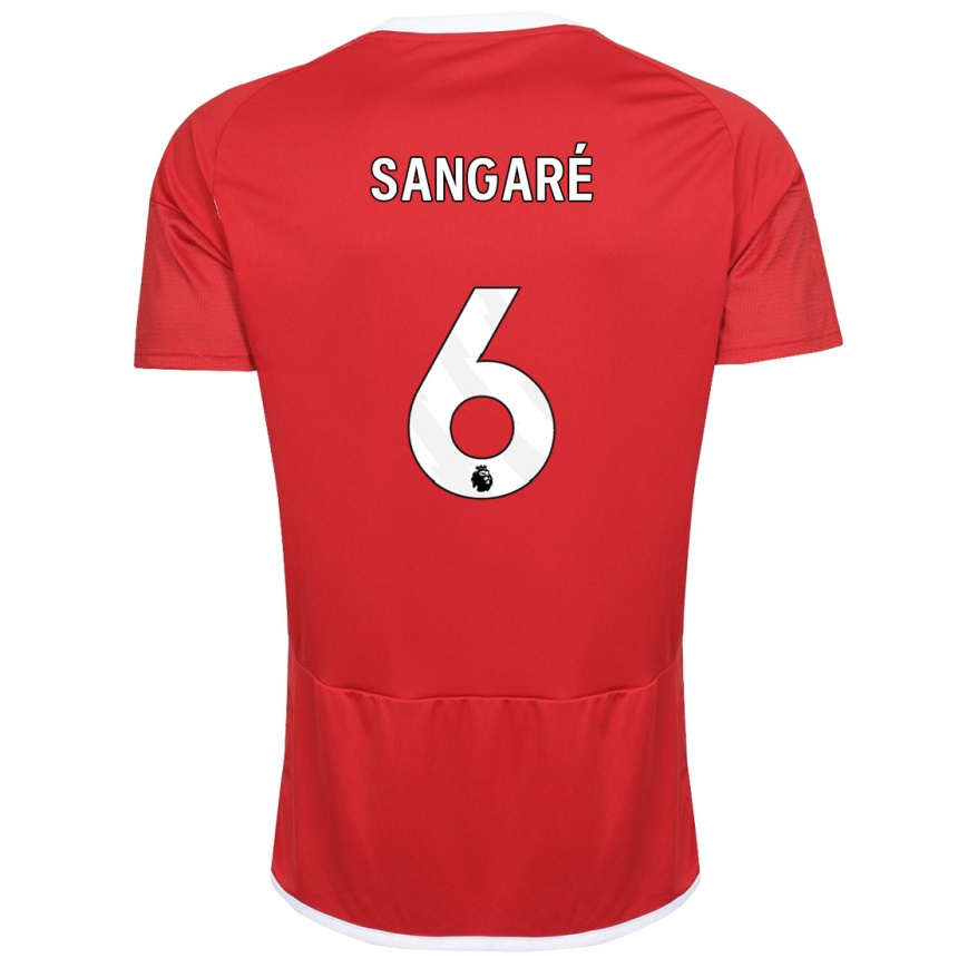 Hombre Fútbol Camiseta Ibrahim Sangare #6 Rojo 1ª Equipación 2023/24 México