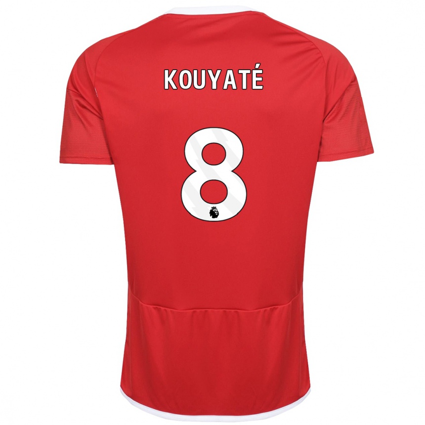 Hombre Fútbol Camiseta Cheikhou Kouyaté #8 Rojo 1ª Equipación 2023/24 México