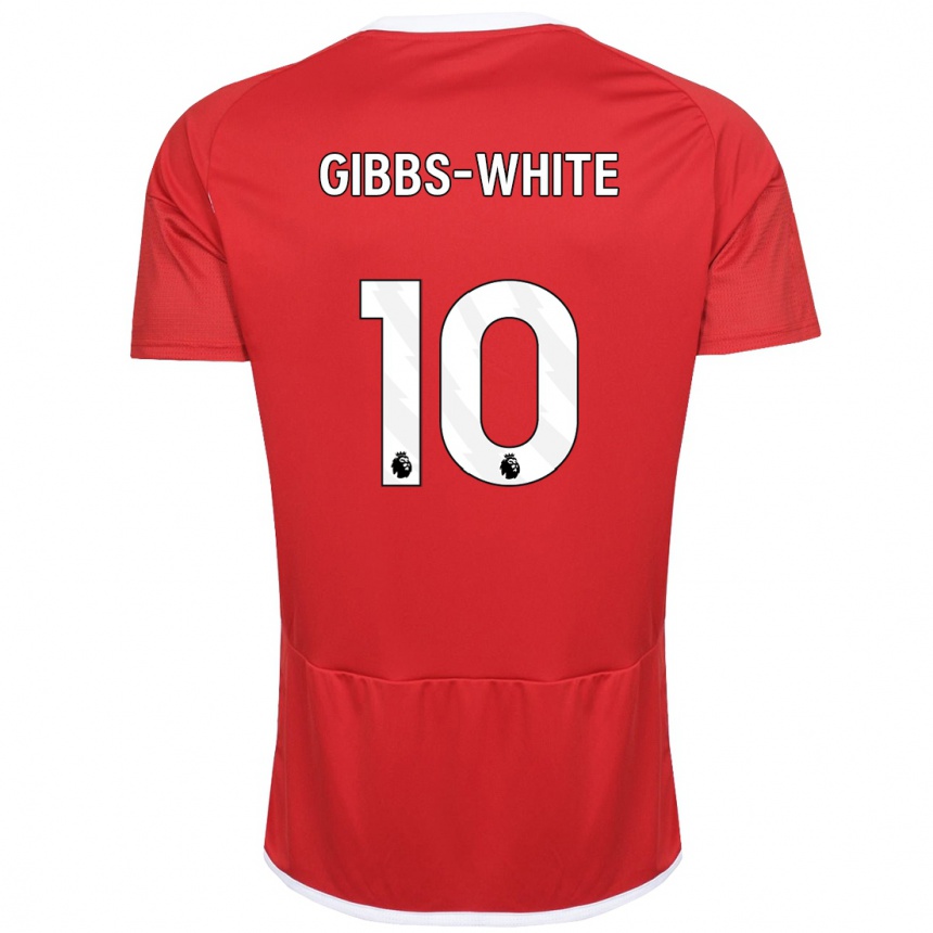 Hombre Fútbol Camiseta Morgan Gibbs-White #10 Rojo 1ª Equipación 2023/24 México