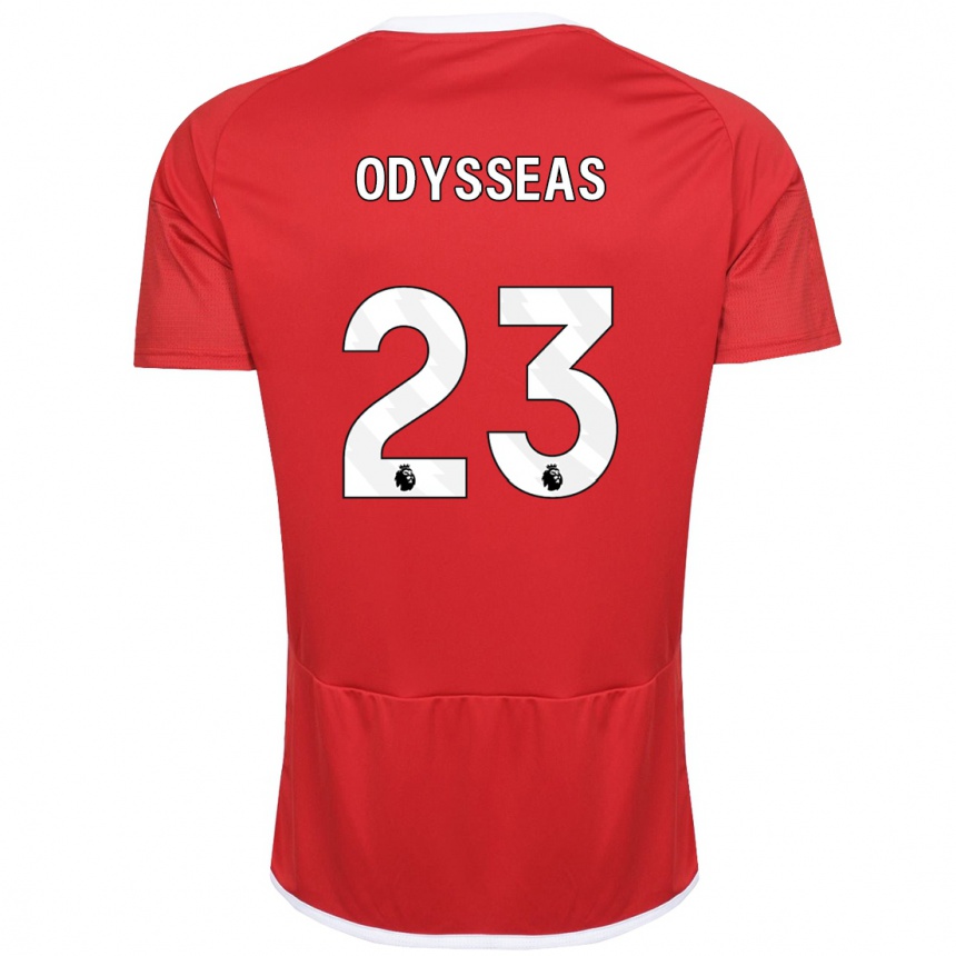 Hombre Fútbol Camiseta Odysseas Vlachodimos #23 Rojo 1ª Equipación 2023/24 México