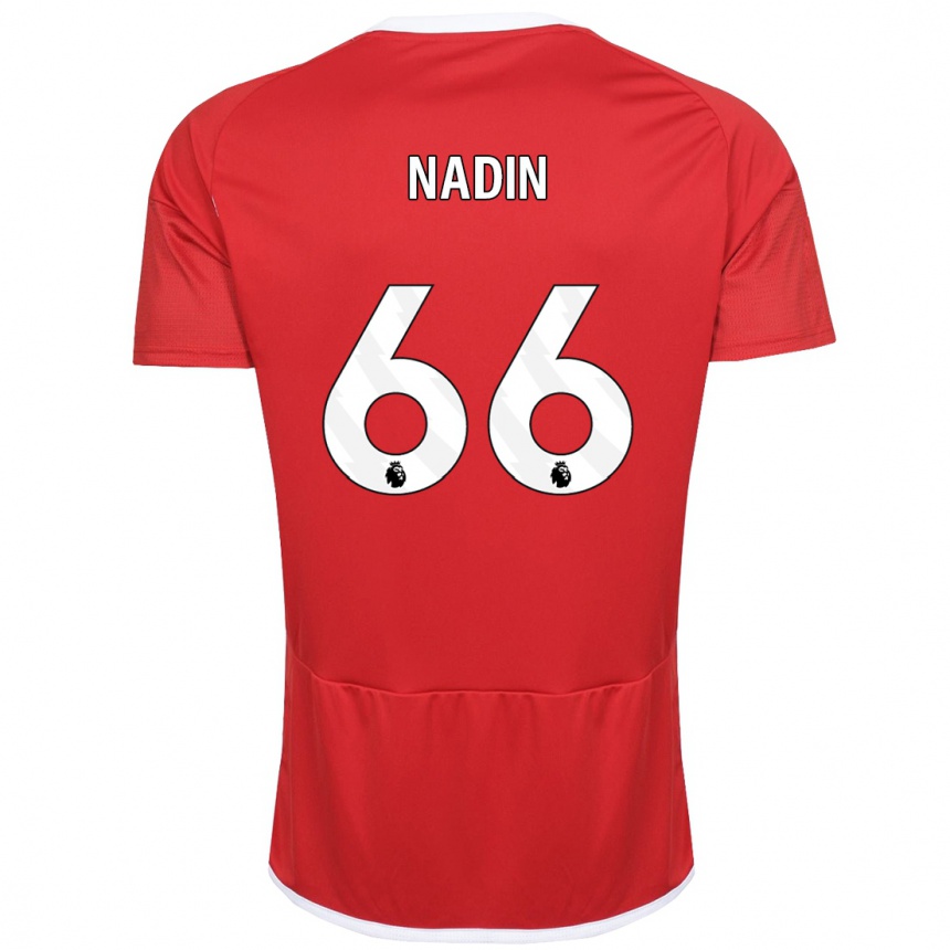 Hombre Fútbol Camiseta Jack Nadin #66 Rojo 1ª Equipación 2023/24 México