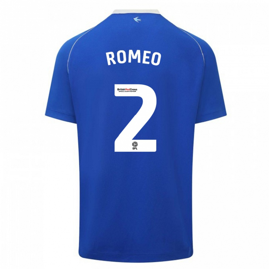 Hombre Fútbol Camiseta Mahlon Romeo #2 Azul 1ª Equipación 2023/24 México