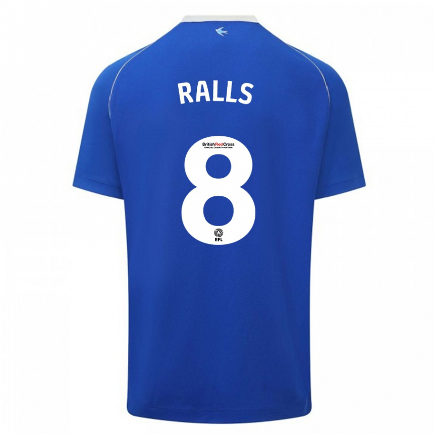 Hombre Fútbol Camiseta Joe Ralls #8 Azul 1ª Equipación 2023/24 México