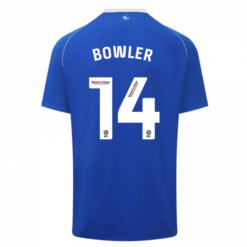 Hombre Fútbol Camiseta Josh Bowler #14 Azul 1ª Equipación 2023/24 México