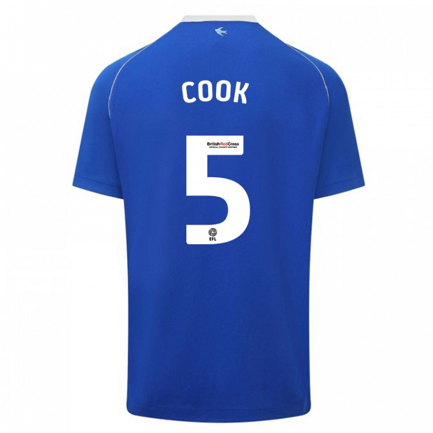 Hombre Fútbol Camiseta Freddie Cook #5 Azul 1ª Equipación 2023/24 México
