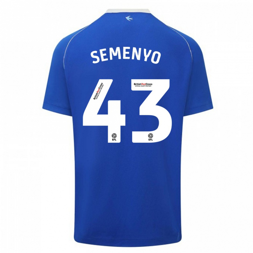 Hombre Fútbol Camiseta Jai Semenyo #43 Azul 1ª Equipación 2023/24 México