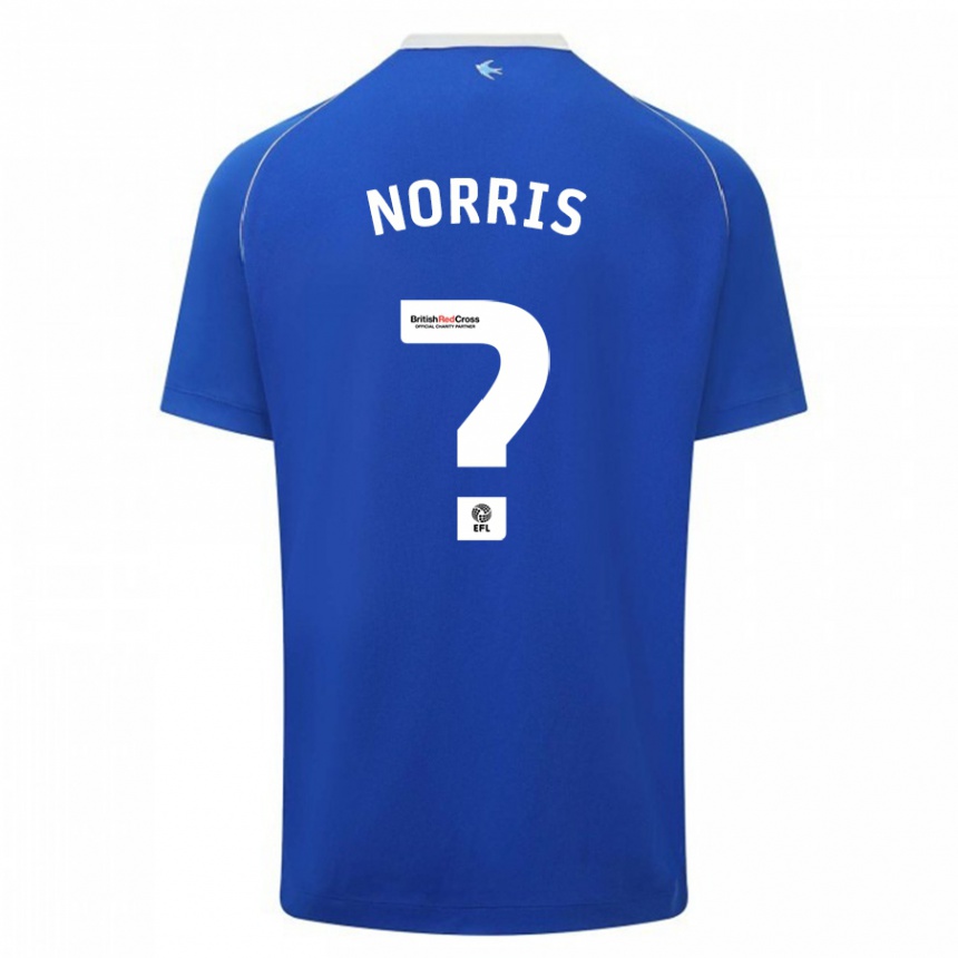 Hombre Fútbol Camiseta Jacob Norris #0 Azul 1ª Equipación 2023/24 México