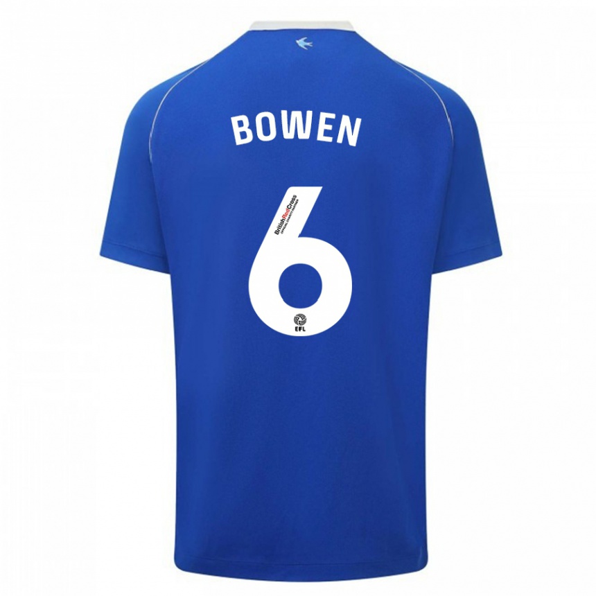Hombre Fútbol Camiseta Megan Bowen #6 Azul 1ª Equipación 2023/24 México