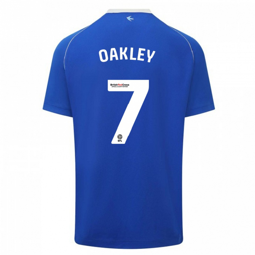 Hombre Fútbol Camiseta Rhianne Oakley #7 Azul 1ª Equipación 2023/24 México