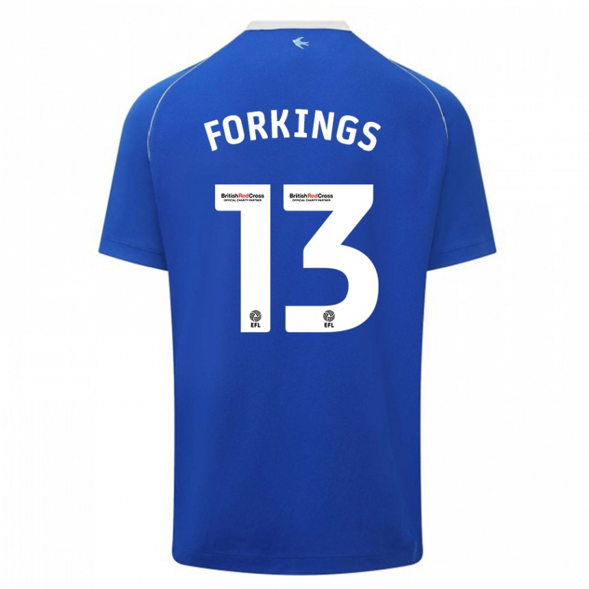 Hombre Fútbol Camiseta Amelia Forkings #13 Azul 1ª Equipación 2023/24 México