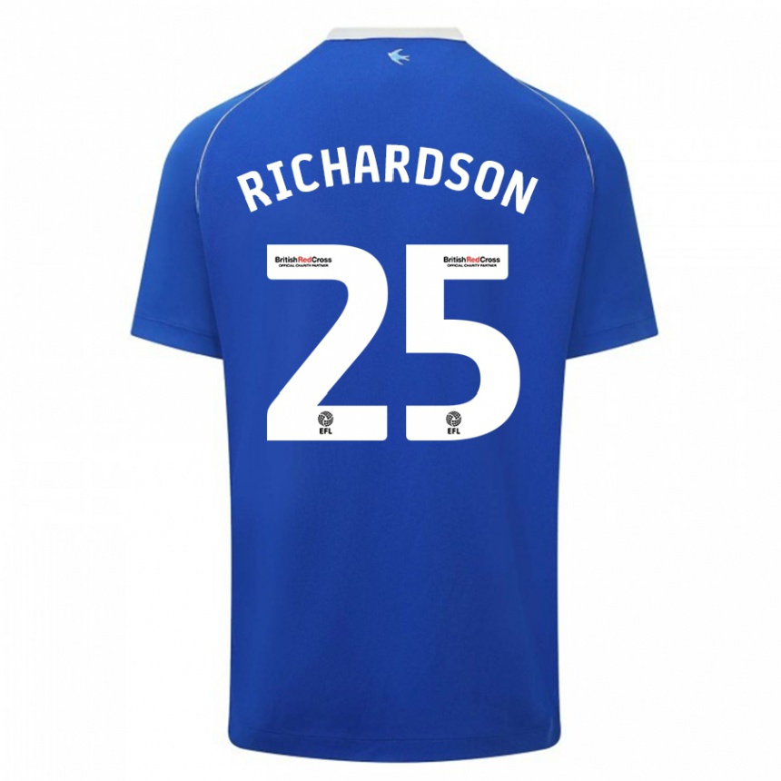 Hombre Fútbol Camiseta Tija Richardson #25 Azul 1ª Equipación 2023/24 México