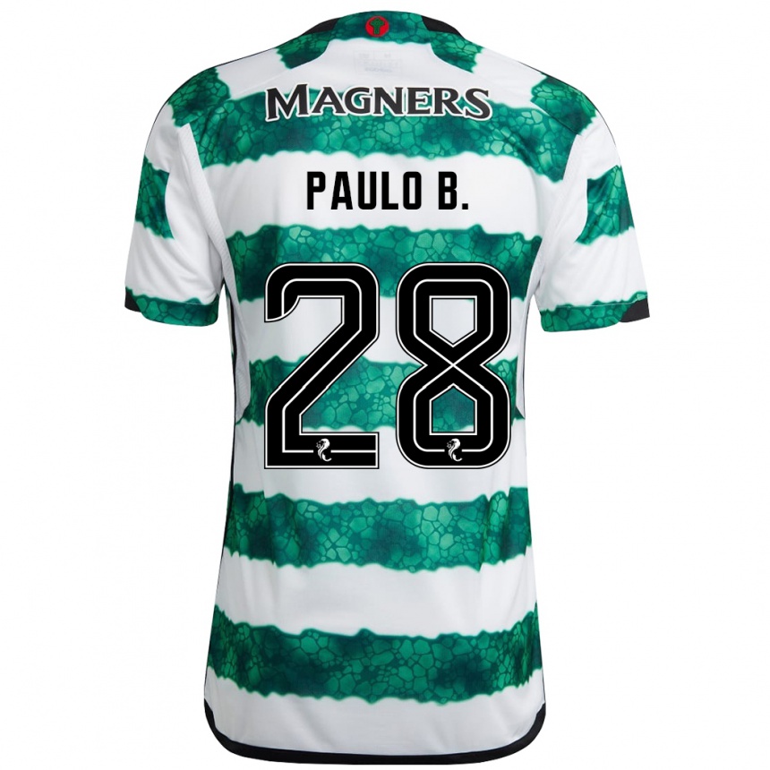 Hombre Fútbol Camiseta Paulo Bernardo #28 Verde 1ª Equipación 2023/24 México