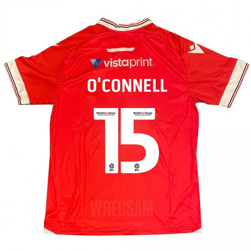 Hombre Fútbol Camiseta Eoghan O'connell #15 Rojo 1ª Equipación 2023/24 México