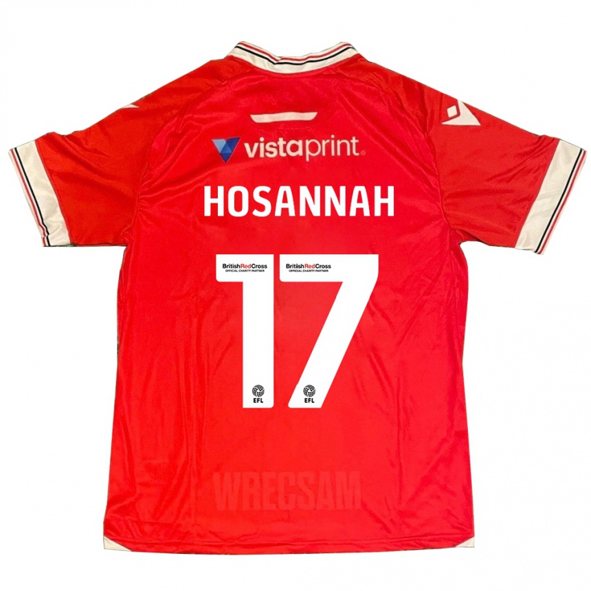 Hombre Fútbol Camiseta Bryce Hosannah #17 Rojo 1ª Equipación 2023/24 México