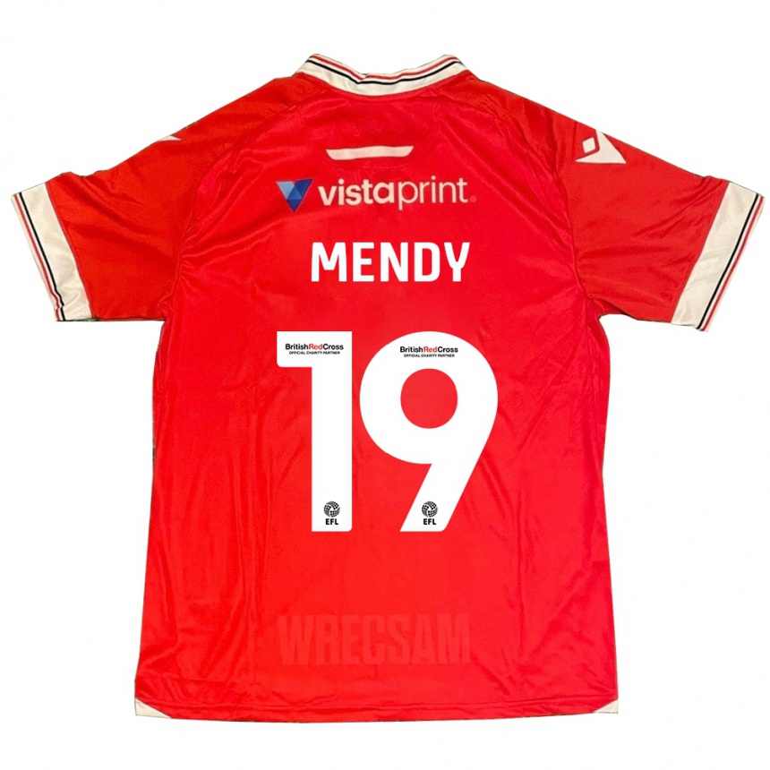 Hombre Fútbol Camiseta Jacob Mendy #19 Rojo 1ª Equipación 2023/24 México