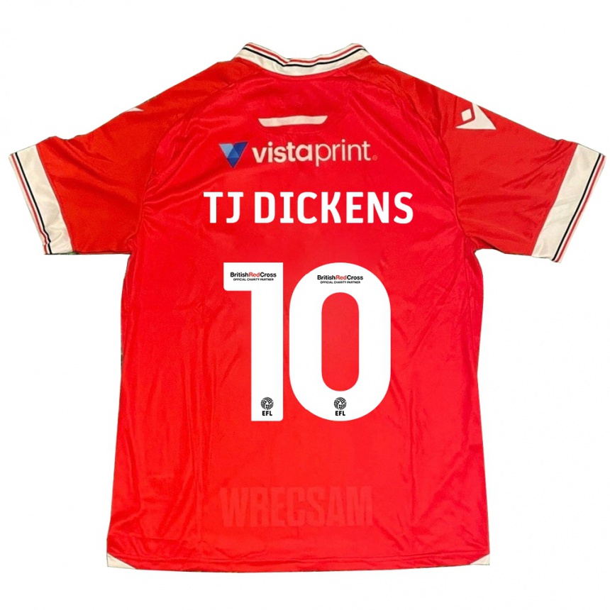 Hombre Fútbol Camiseta Tonicha Tj Dickens #10 Rojo 1ª Equipación 2023/24 México