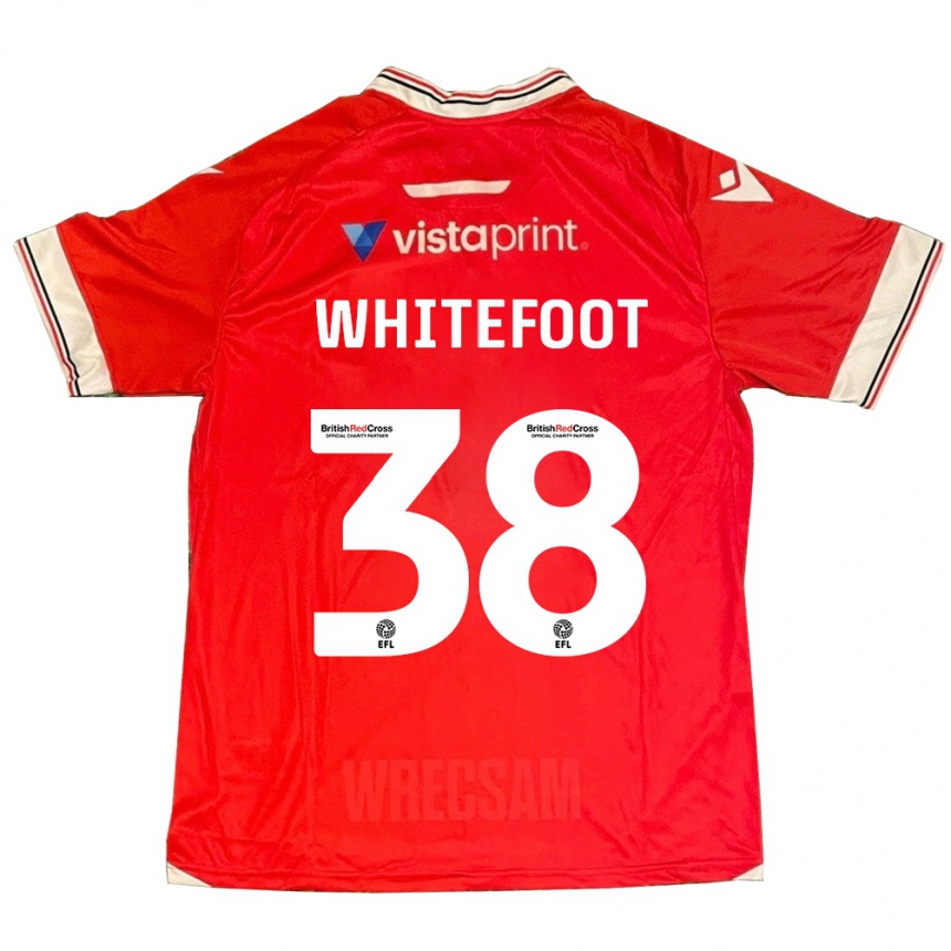 Hombre Fútbol Camiseta Lily Whitefoot #38 Rojo 1ª Equipación 2023/24 México