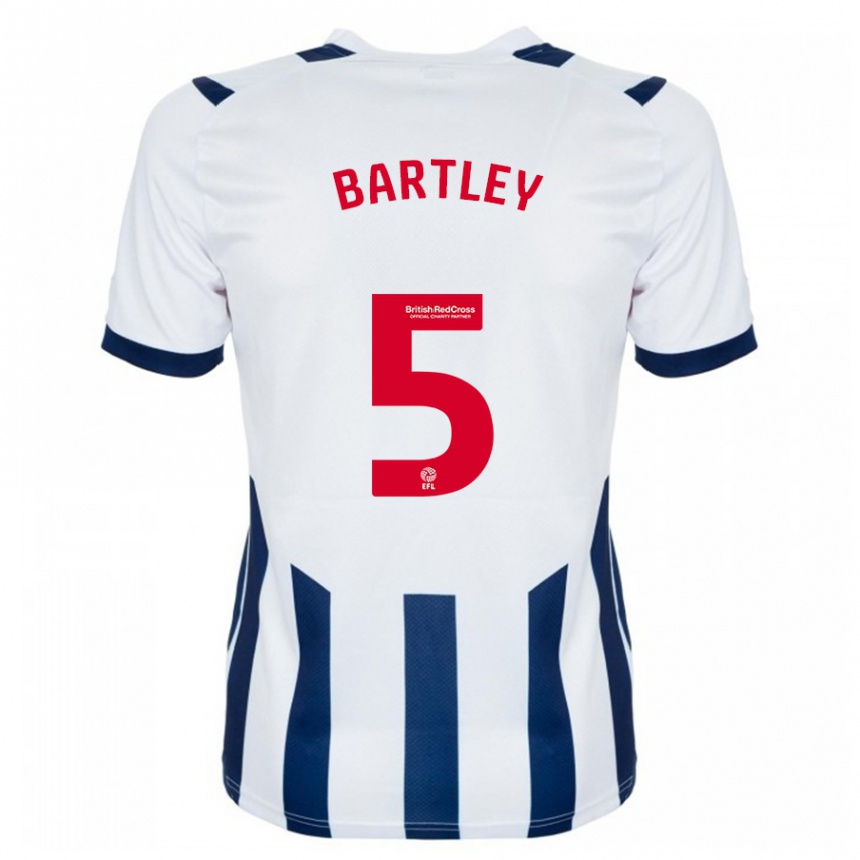 Hombre Fútbol Camiseta Kyle Bartley #5 Blanco 1ª Equipación 2023/24 México