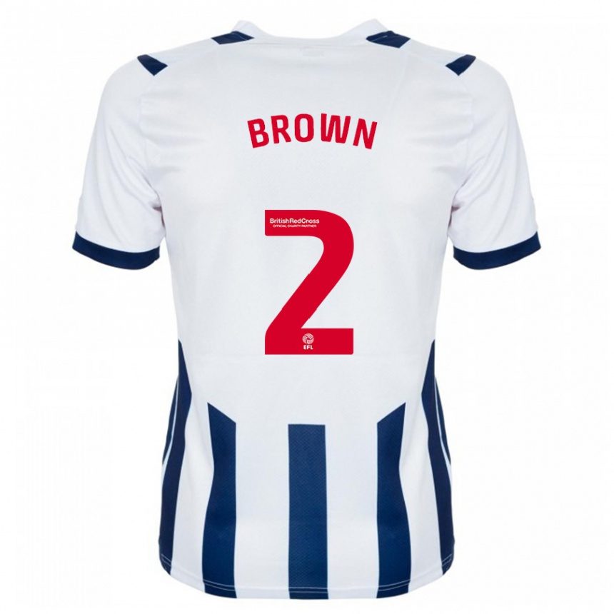 Hombre Fútbol Camiseta Ashlee Brown #2 Blanco 1ª Equipación 2023/24 México