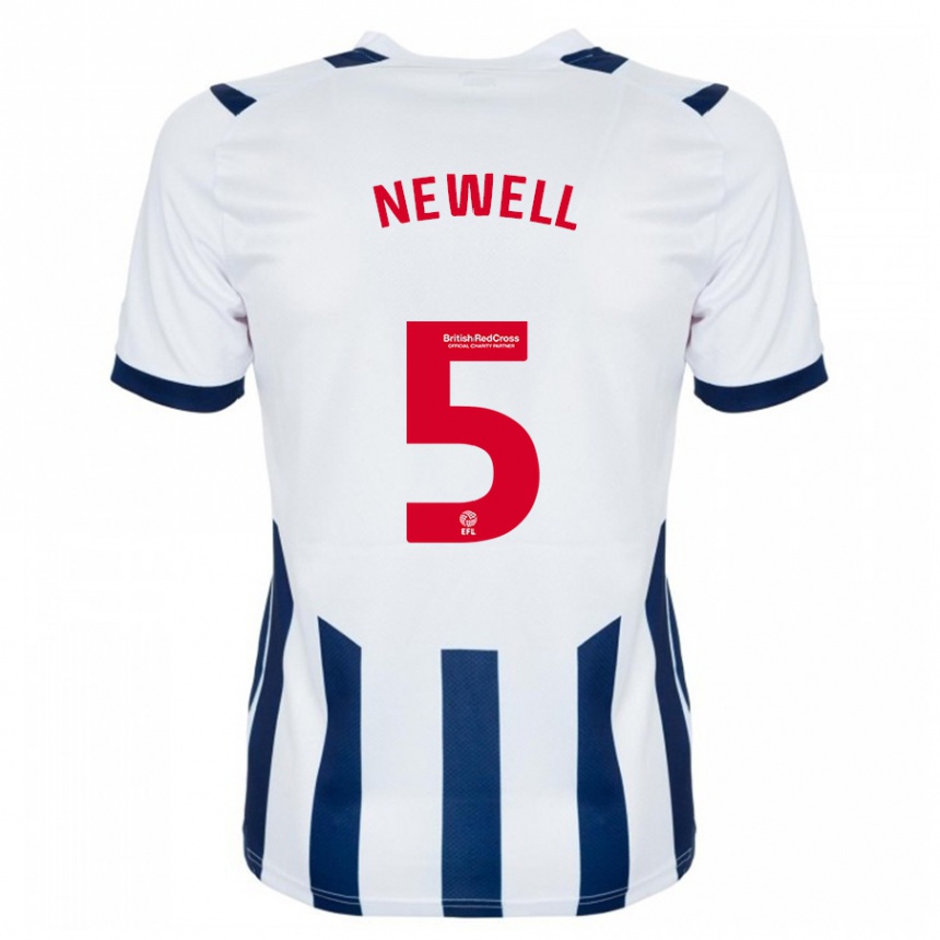 Hombre Fútbol Camiseta Lucy Newell #5 Blanco 1ª Equipación 2023/24 México