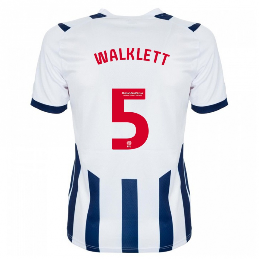 Hombre Fútbol Camiseta Kerry Walklett #5 Blanco 1ª Equipación 2023/24 México
