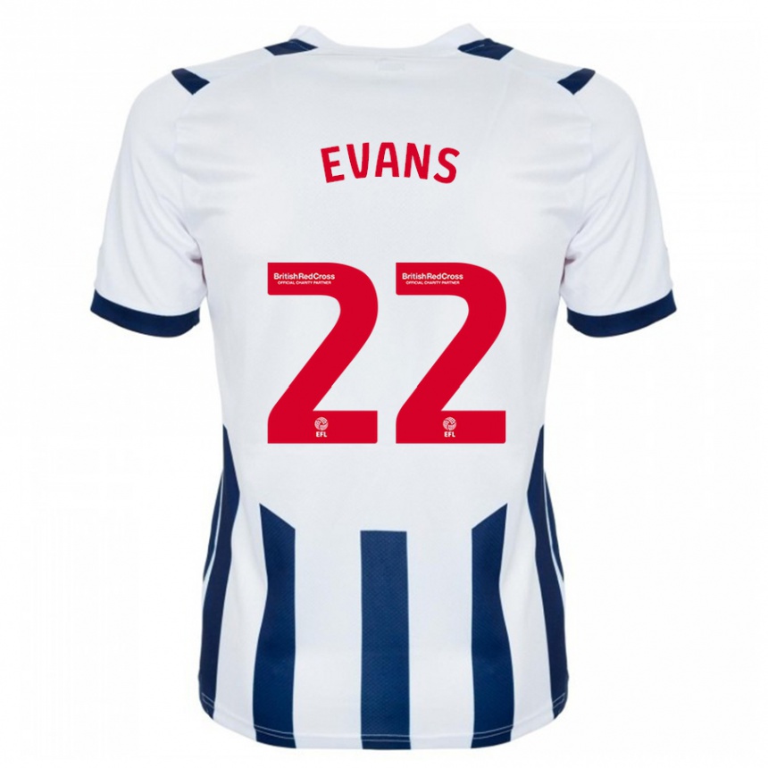 Hombre Fútbol Camiseta Kate Evans #22 Blanco 1ª Equipación 2023/24 México