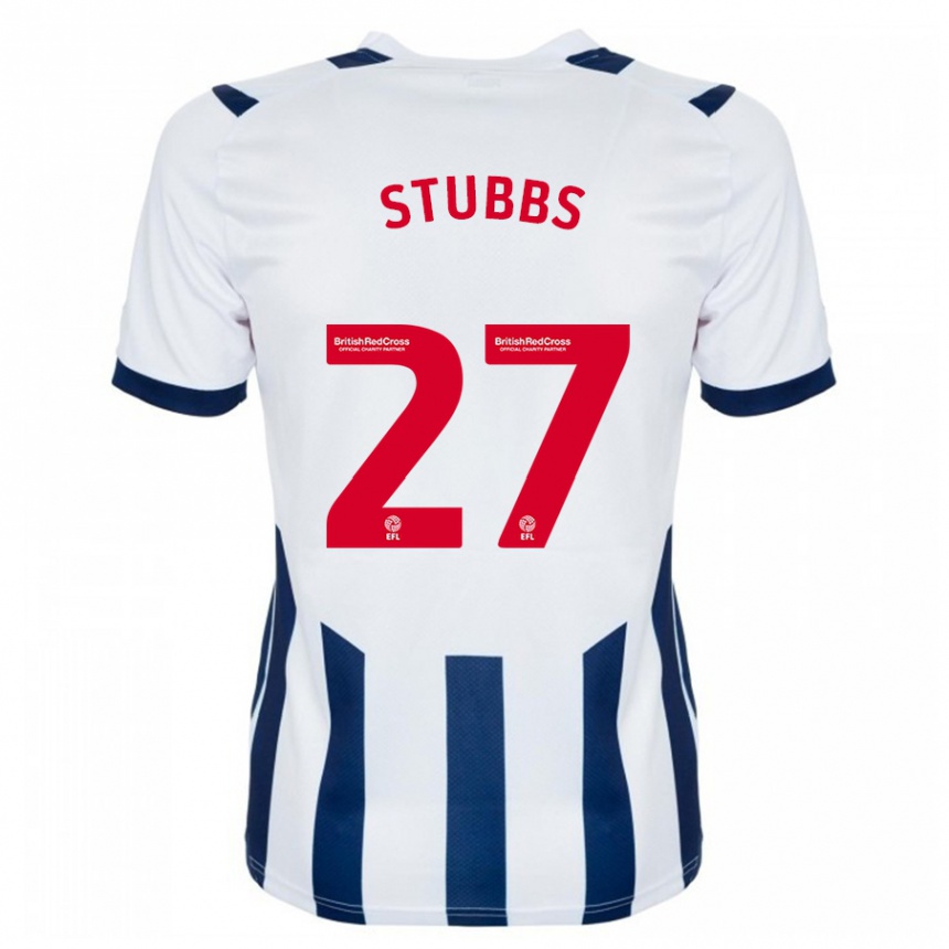 Hombre Fútbol Camiseta Olivia Stubbs #27 Blanco 1ª Equipación 2023/24 México