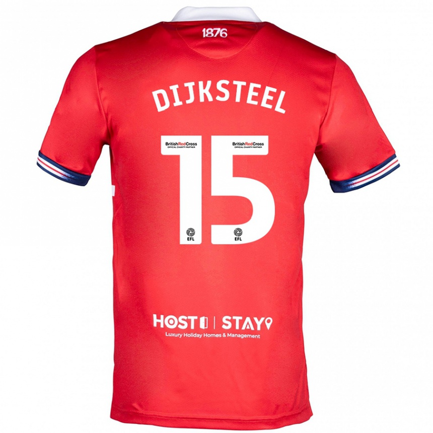 Hombre Fútbol Camiseta Anfernee Dijksteel #15 Rojo 1ª Equipación 2023/24 México