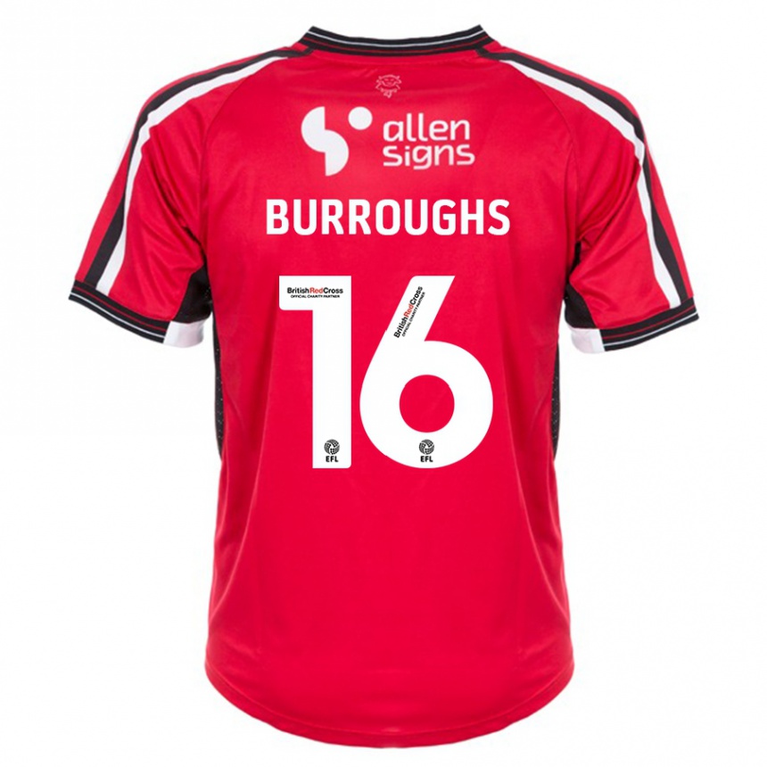 Hombre Fútbol Camiseta Jack Burroughs #16 Rojo 1ª Equipación 2023/24 México