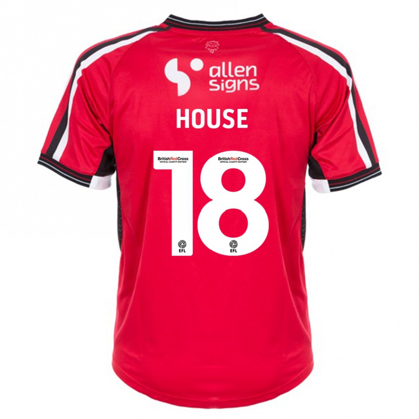 Hombre Fútbol Camiseta Ben House #18 Rojo 1ª Equipación 2023/24 México