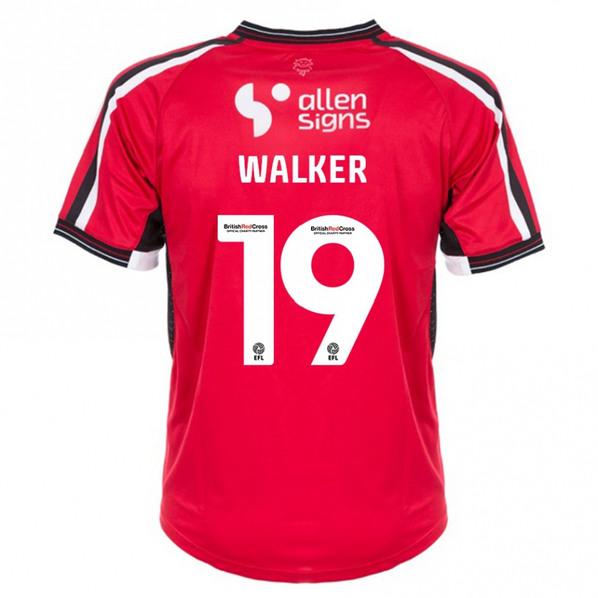 Hombre Fútbol Camiseta Tyler Walker #19 Rojo 1ª Equipación 2023/24 México