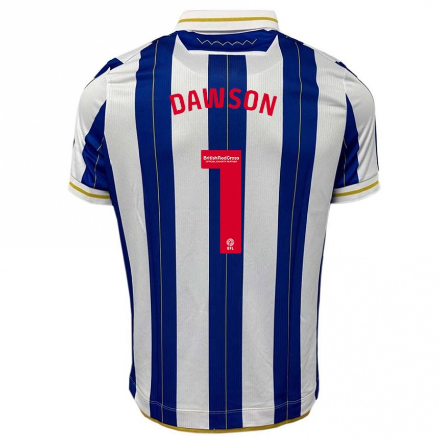 Hombre Fútbol Camiseta Cameron Dawson #1 Azul Blanco 1ª Equipación 2023/24 México