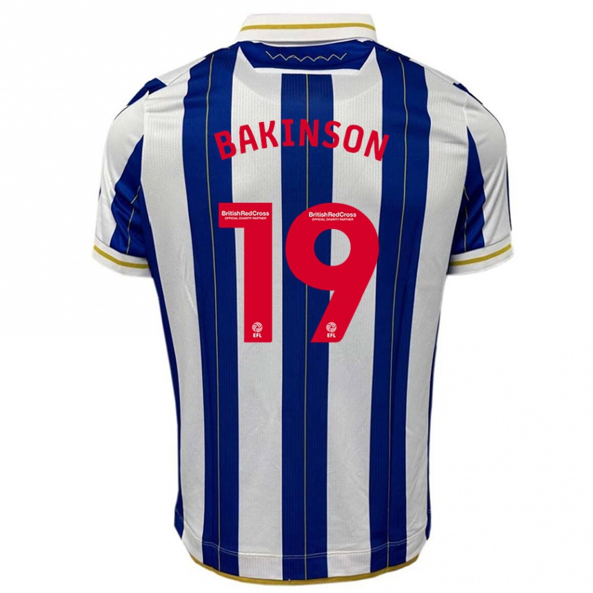 Hombre Fútbol Camiseta Tyreeq Bakinson #19 Azul Blanco 1ª Equipación 2023/24 México